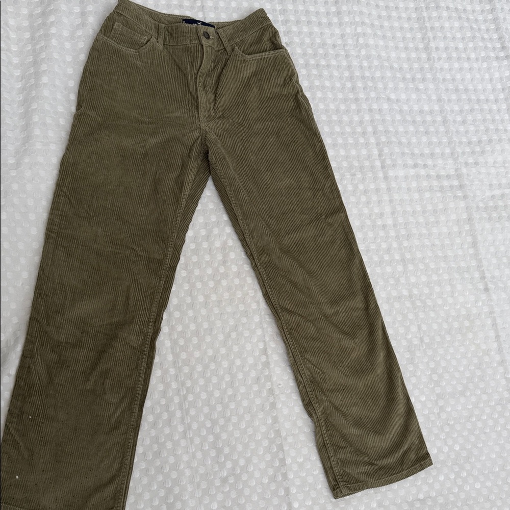 Hollister corduroy “Dad Jeans” in green Size 25 - Picture 5 of 5